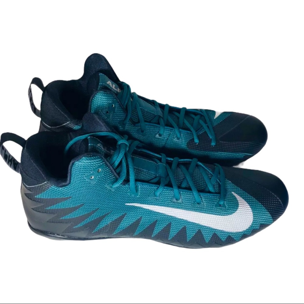 New Nike Alpha Menace Pro Cleats Grn/Blk Size 16